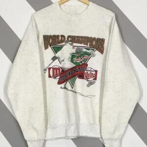 Minnesota Twins M Lb Sweatshirt 1991 Minnesota Twins World Champions
